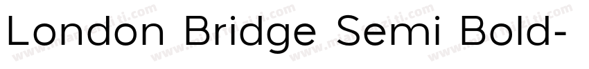 London Bridge Semi Bold字体转换
